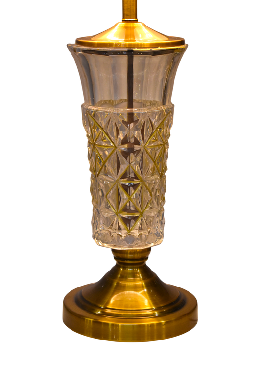 ✨ Crystal Edge Cutting Glass Table Lamp (Pair) ✨