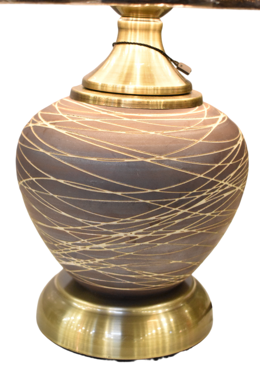 Handcrafted Terracotta Table Lamp – Compact Rustic Charm