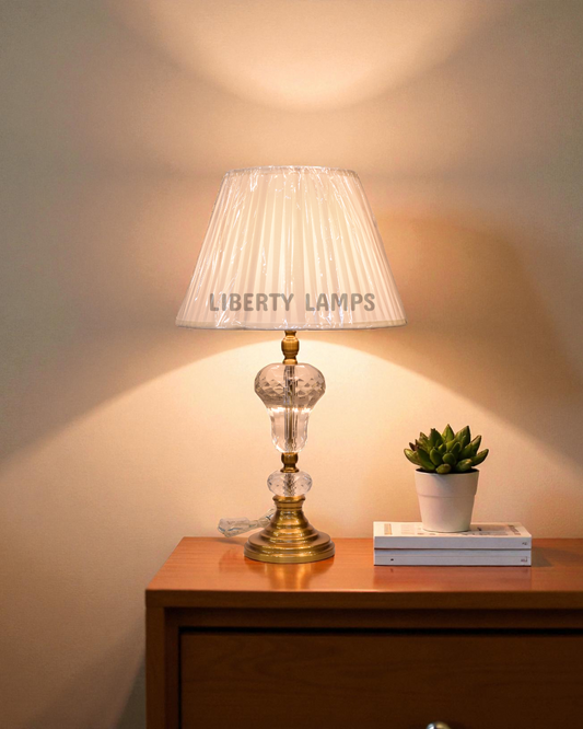 Radiant Crystal Glow Table Lamp (Pair)