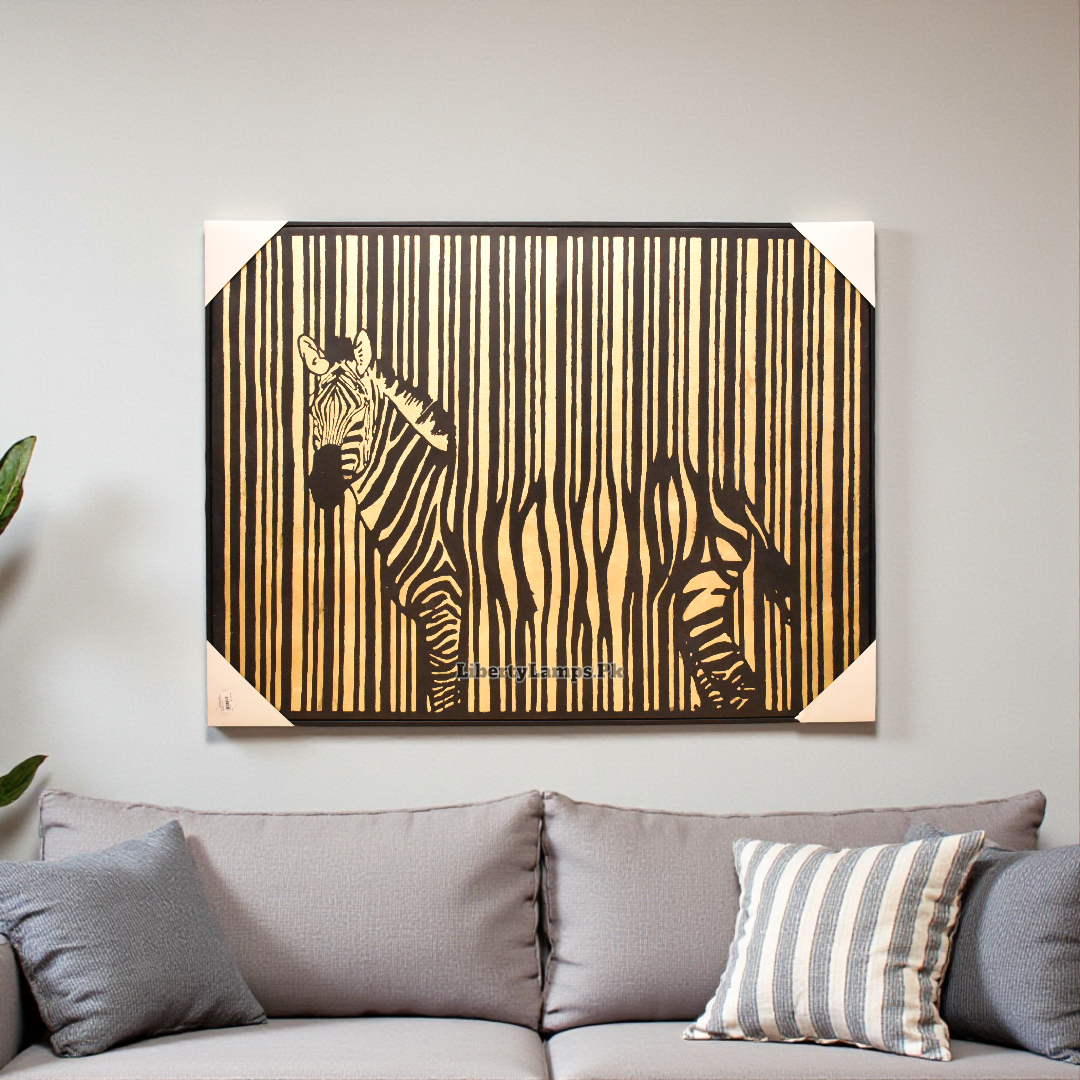 Wild Stripes – Zebra Handmade Oil Painting on Canvas