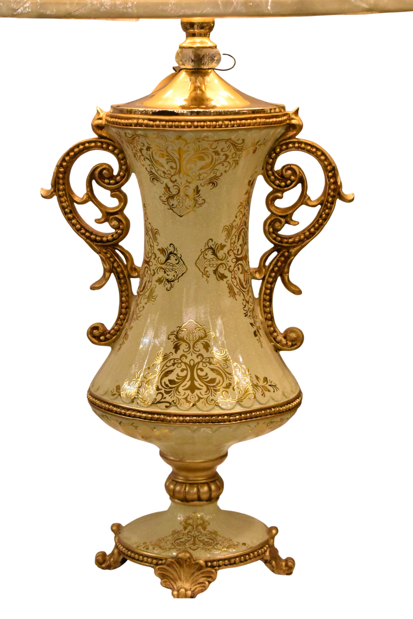 Fishbone Metal Table Lamps – Pair of Lamps