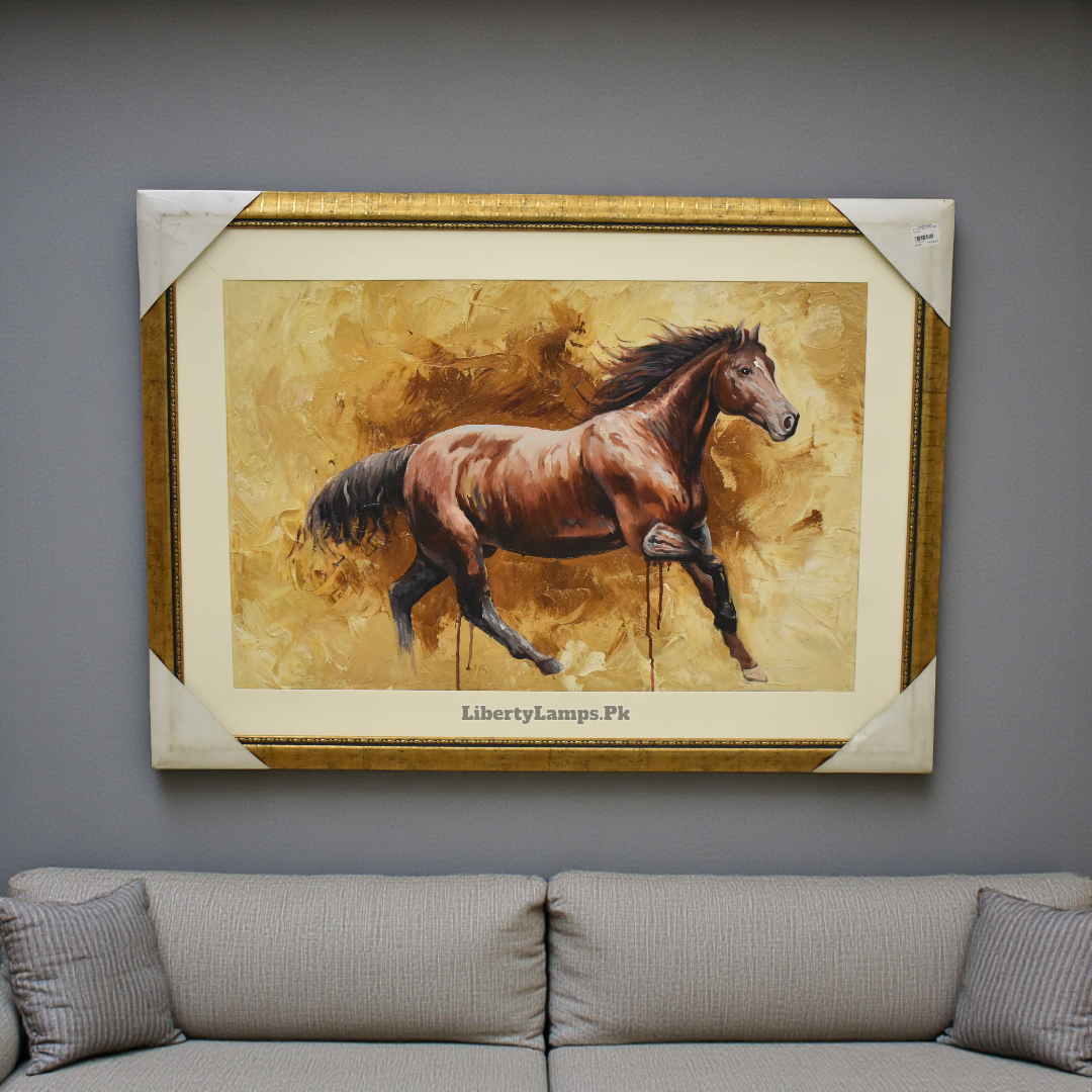 Gallant Motion – Horse Oil Painting on Canvas (Single)