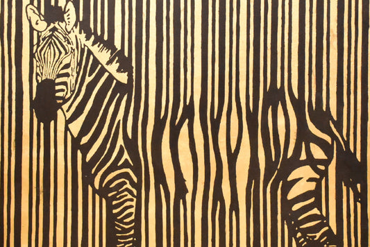 Wild Stripes – Zebra Handmade Oil Painting on Canvas