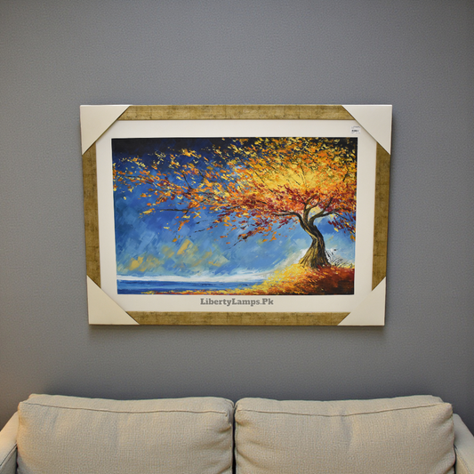 Golden Horizon Landscape Oil Painting (Singl