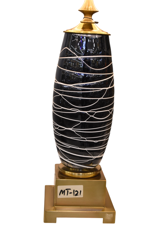 Crystal Aura Glass Table Lamp (Pair)