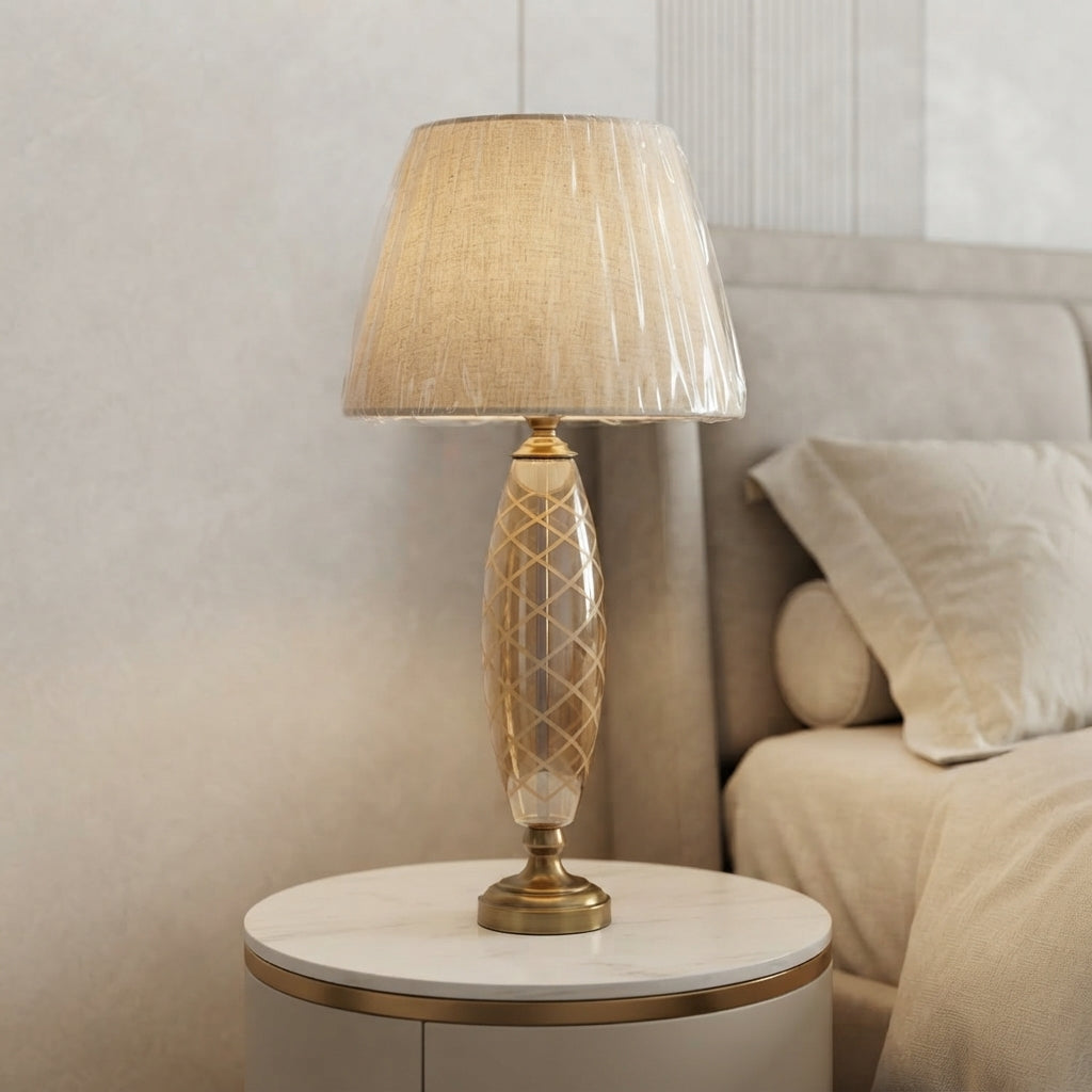 Ottoman Crystal™ – Turkish Cut Glass Lamp Pair