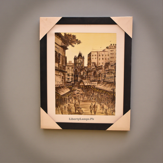 Old Lahore Heritage – Handmade Oil Painting