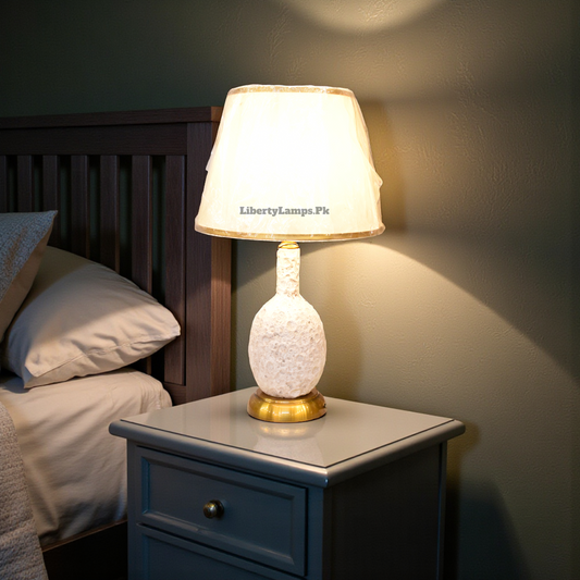 Handcrafted Terracotta Table Lamp – Natural Warmth