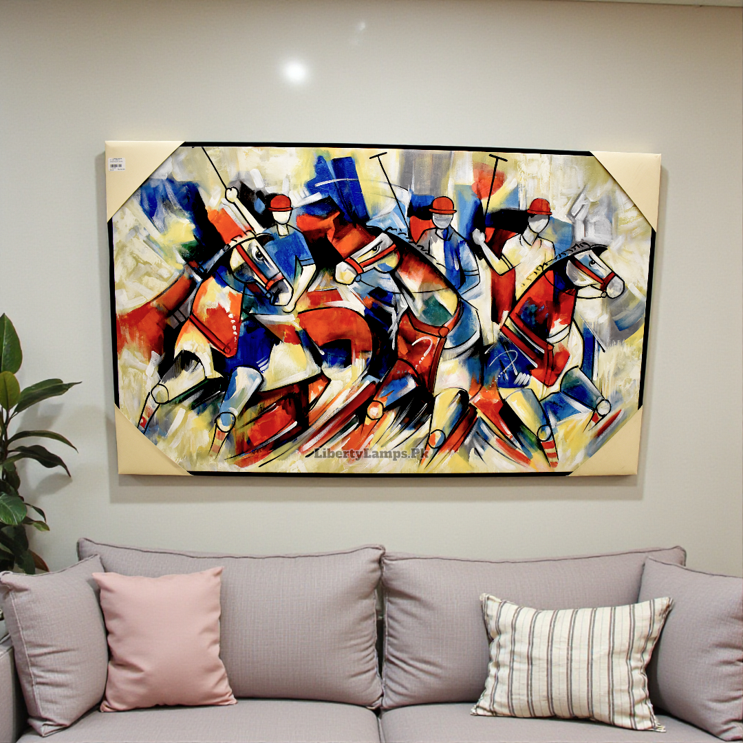 Polo Majesty – Horse Polo Oil Painting on Canvas