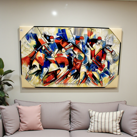 Polo Majesty – Horse Polo Oil Painting on Canvas