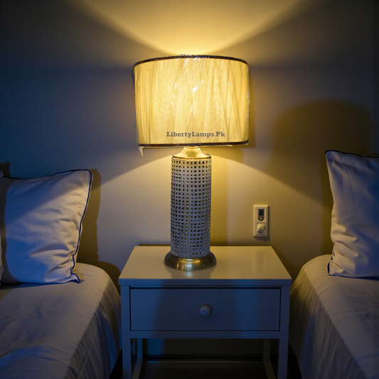 Handcrafted Terracotta Table Lamp – Natural Rustic Charm