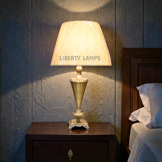 Regal Bronze Metal Table Lamp (Pair)