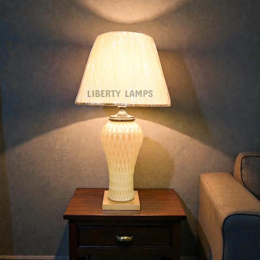 Elegant Irani Glass Glow Table Lamp (Pair)