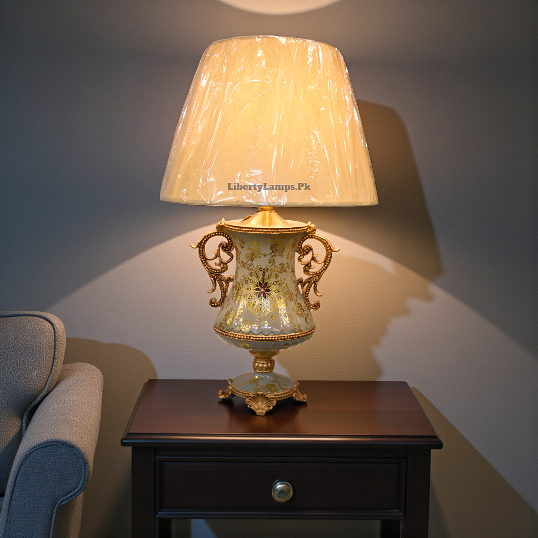 Classy Gold Drawing Room Lamps  – Pair of Lamps