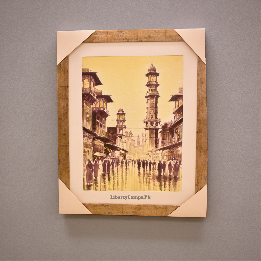 Heritage Streets – Old Lahore Handmade Oil Painting