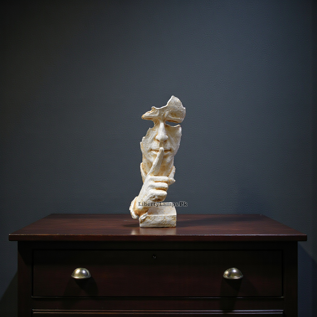 Artistic 3D Face Figurine – Modern Decorative Accent