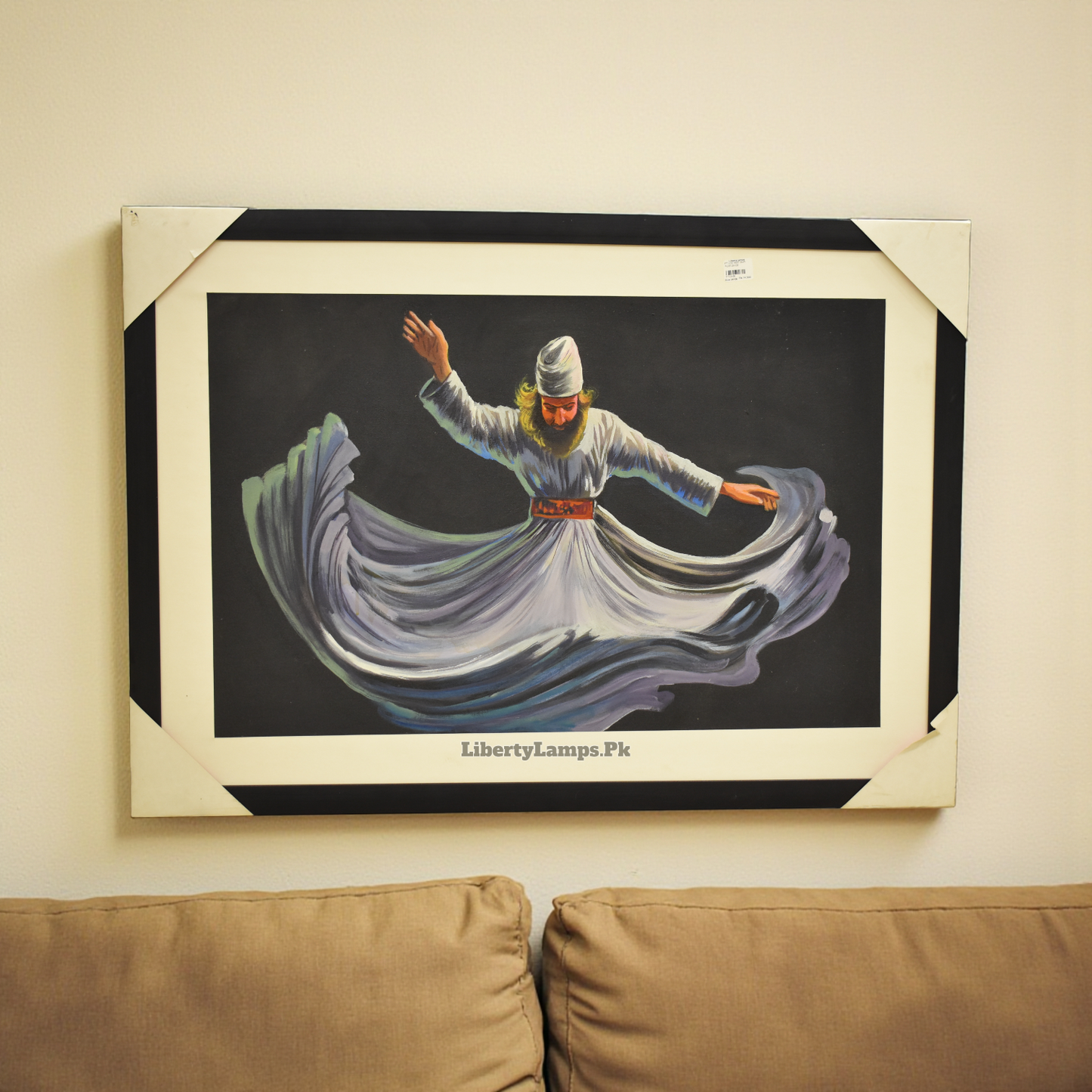 Mystic Whirl™ – Sufi Handmade Oil Painting on Canvas