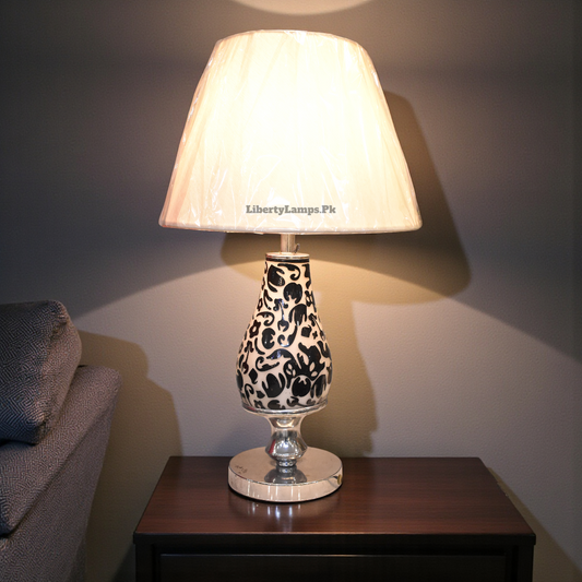 Ivory Glow Ceramic Table Lamp (Pair)