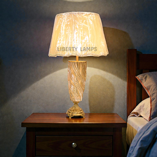 Luminous Crystal Elegance Table Lamp (Pair)