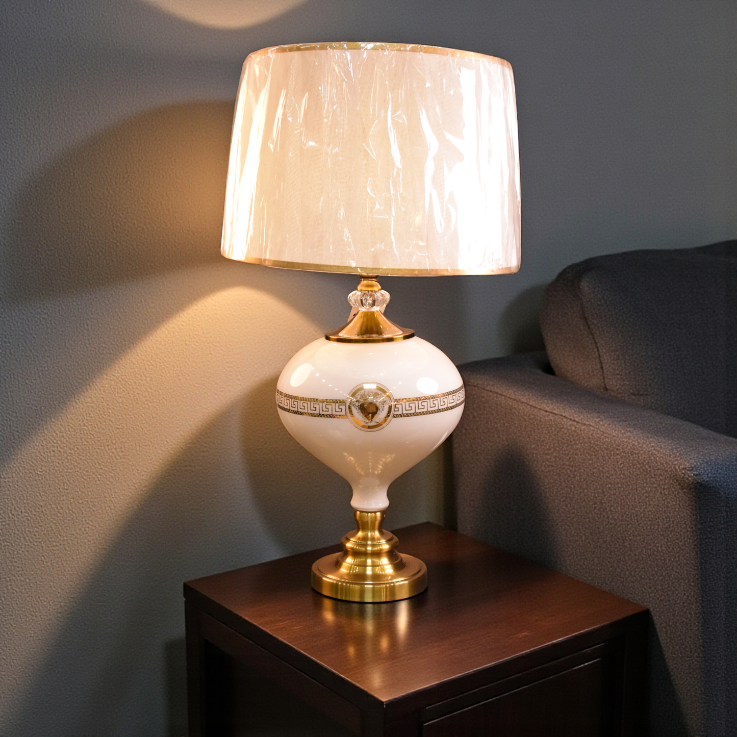 Versa Lumi™ – White Versace-Style Lamp Pair