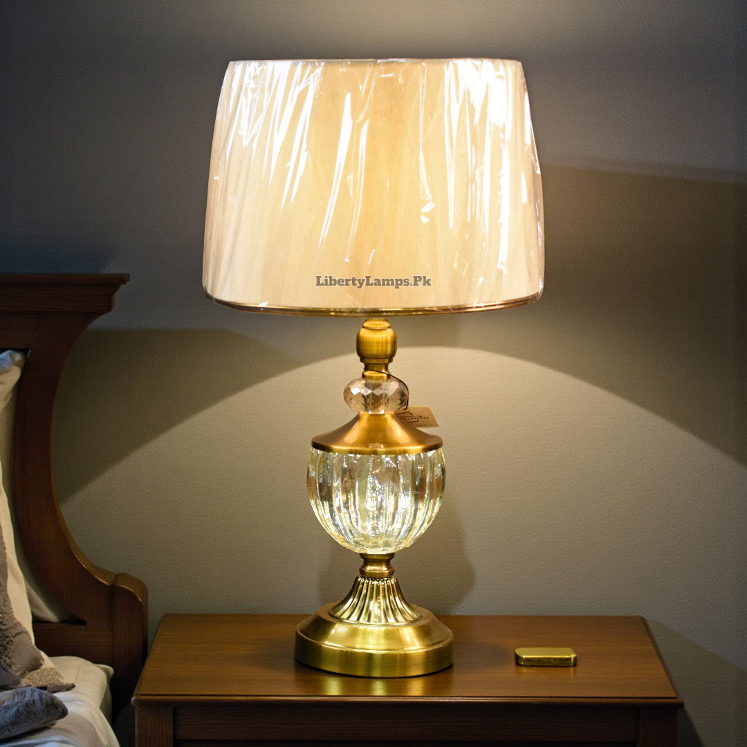 Crystal Candy Table Lamp Pair