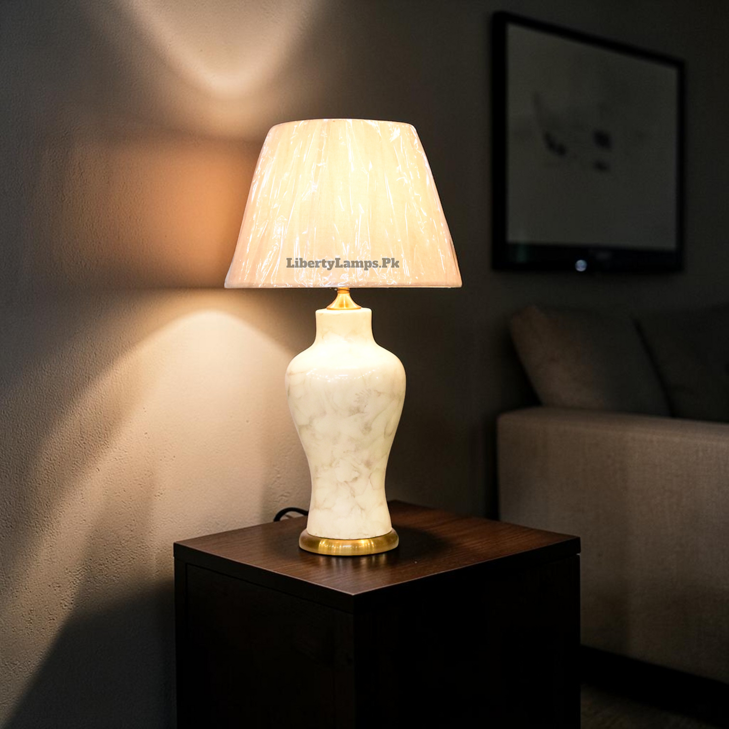 Artisan Relief™ – Textured Ceramic Lamp Pair