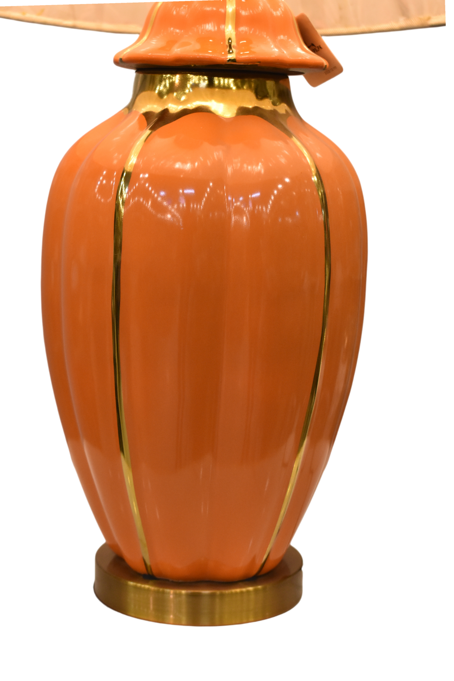 Opaline Crest Porcelain Table Lamp (Pair)