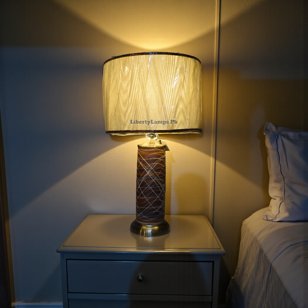 Handcrafted Terracotta Table Lamp – Earthy Home Elegance