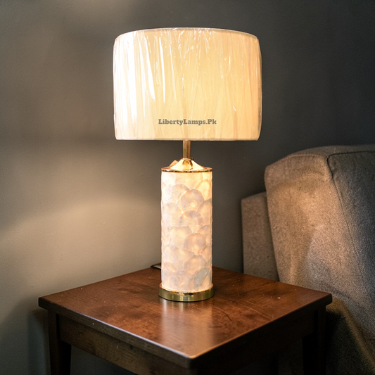 Pearl Radiance™ – Mother of Pearl Double-Light Lamp Pair (26 Inch Height)