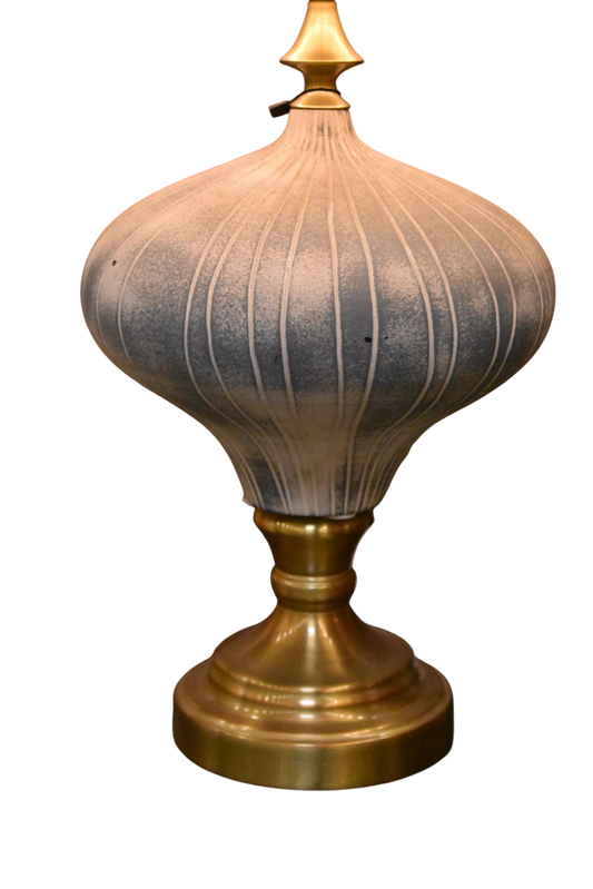 StoneCraft Glow™ – Gray Terracotta Lamp Pair