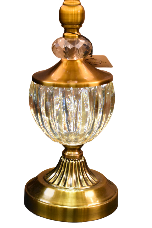 Crystal Candy Table Lamp Pair