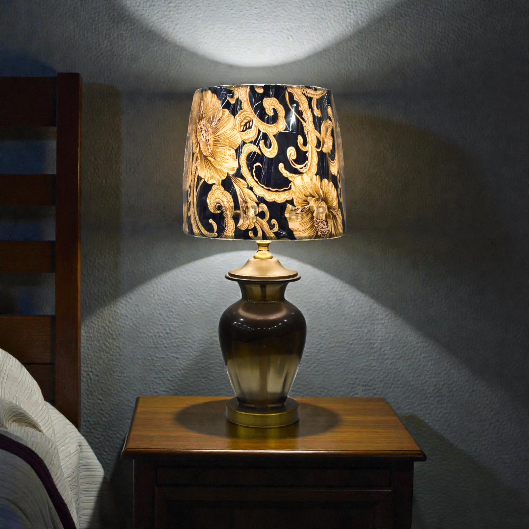 Crystal Glow Glass Table Lamp (Pair)