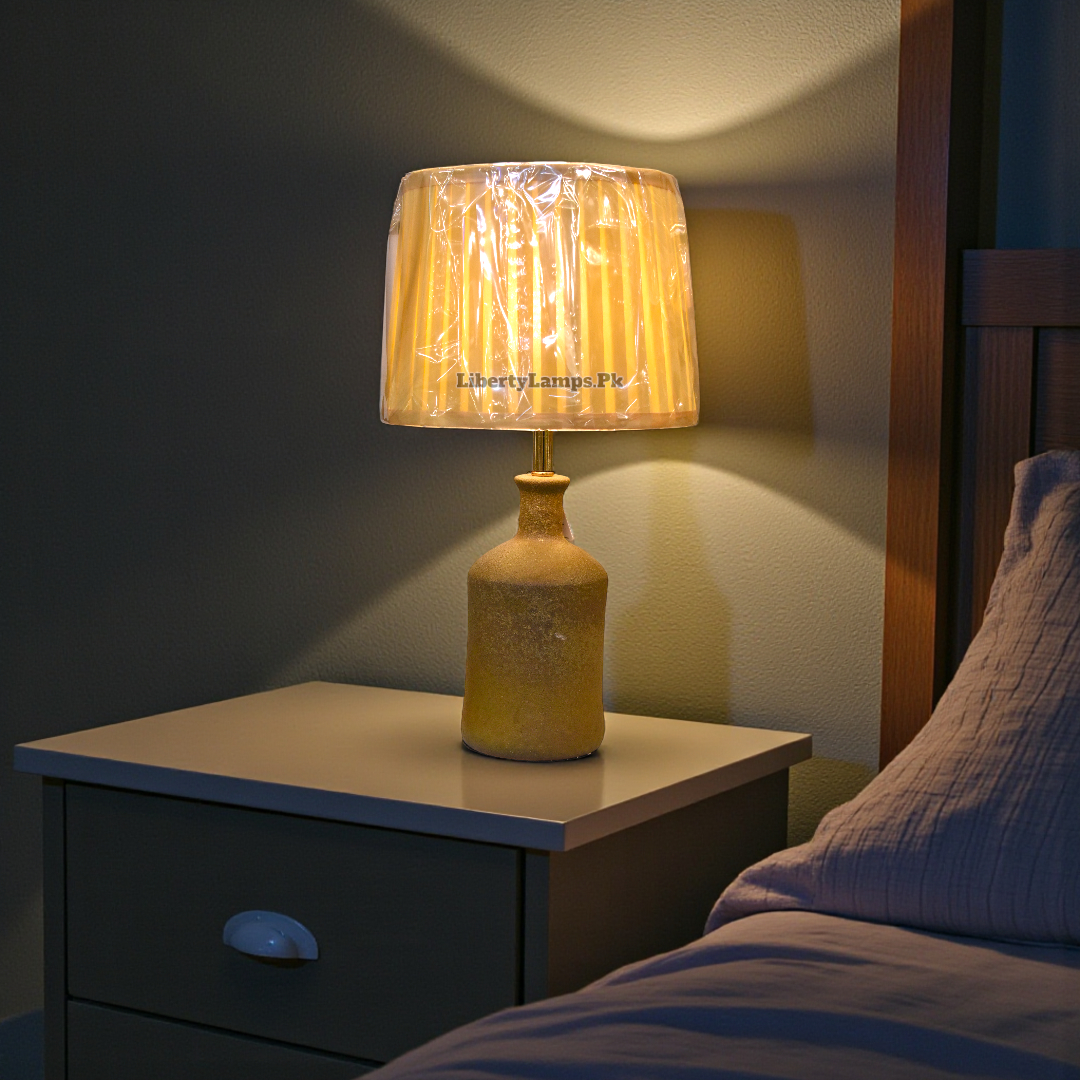 Handcrafted Terracotta Table Lamp – Earthy Home Accent