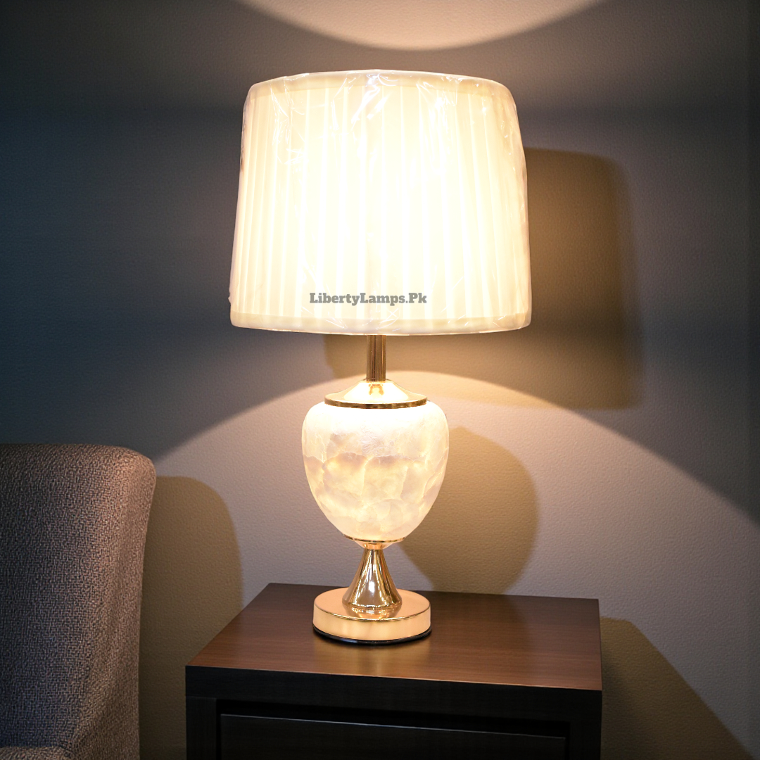 Mother of Pearl Double Light Table Lamp – 21 Inch Height