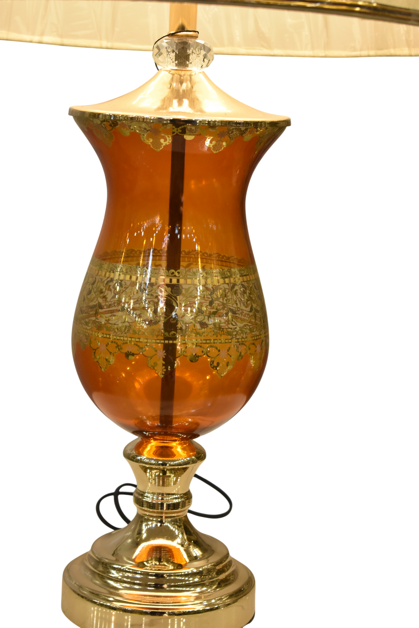 Printed Glass Radiance Table Lamp (Pair)