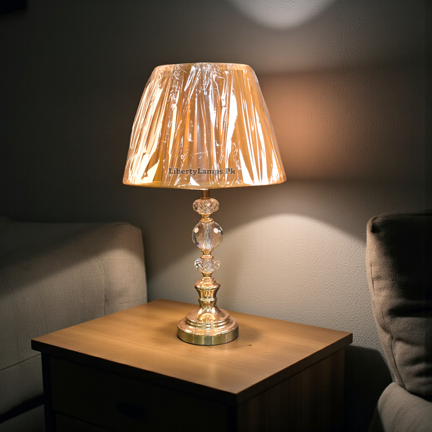 TriSphere Elegance™ – Crystal Ball Lamp Pair