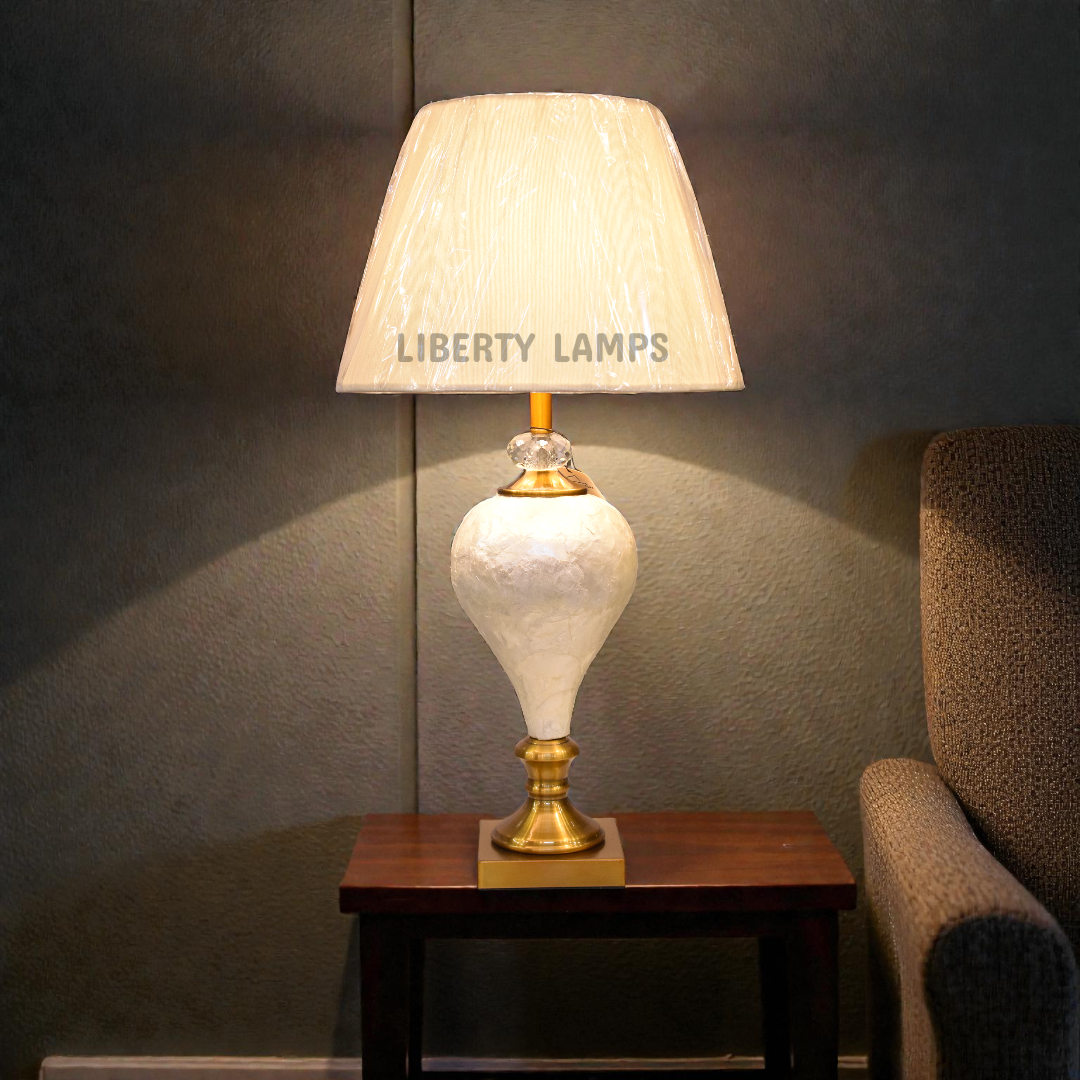 Opulent Mother-Pearl Double Glow Table Lamp (Pair)