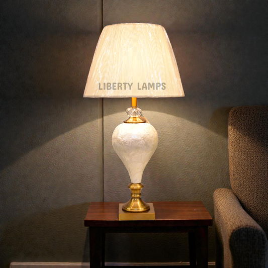 Opulent Mother-Pearl Double Glow Table Lamp (Pair)