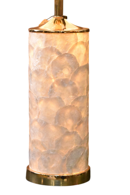 Pearl Radiance™ – Mother of Pearl Double-Light Lamp Pair (26 Inch Height)