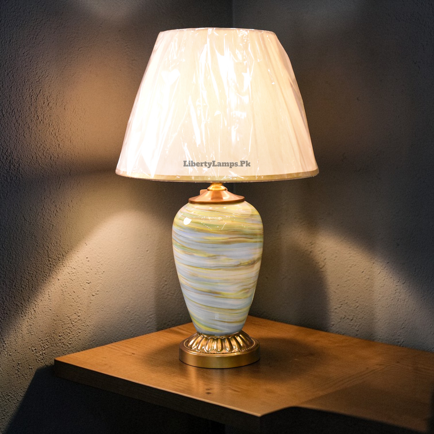 Aurora Prism™ – Multi-Colour Glass Lamp Pair (23 Inch Height)