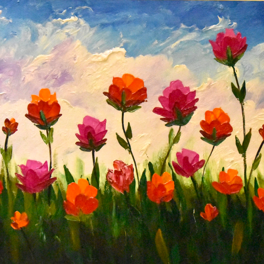 Bloom Essence™ – Floral Handmade Oil Painting on Canvas