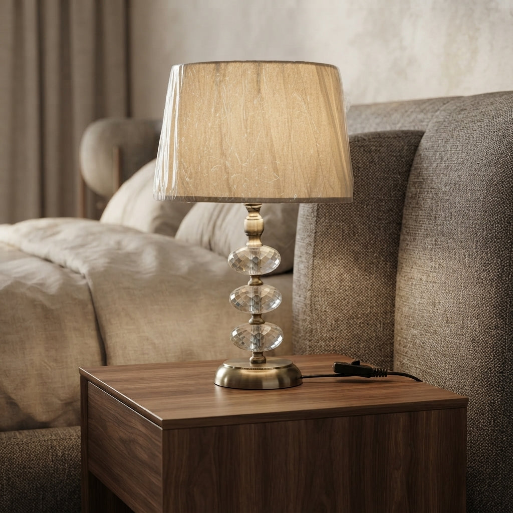 3 Crystal Ball Lamp – Pair