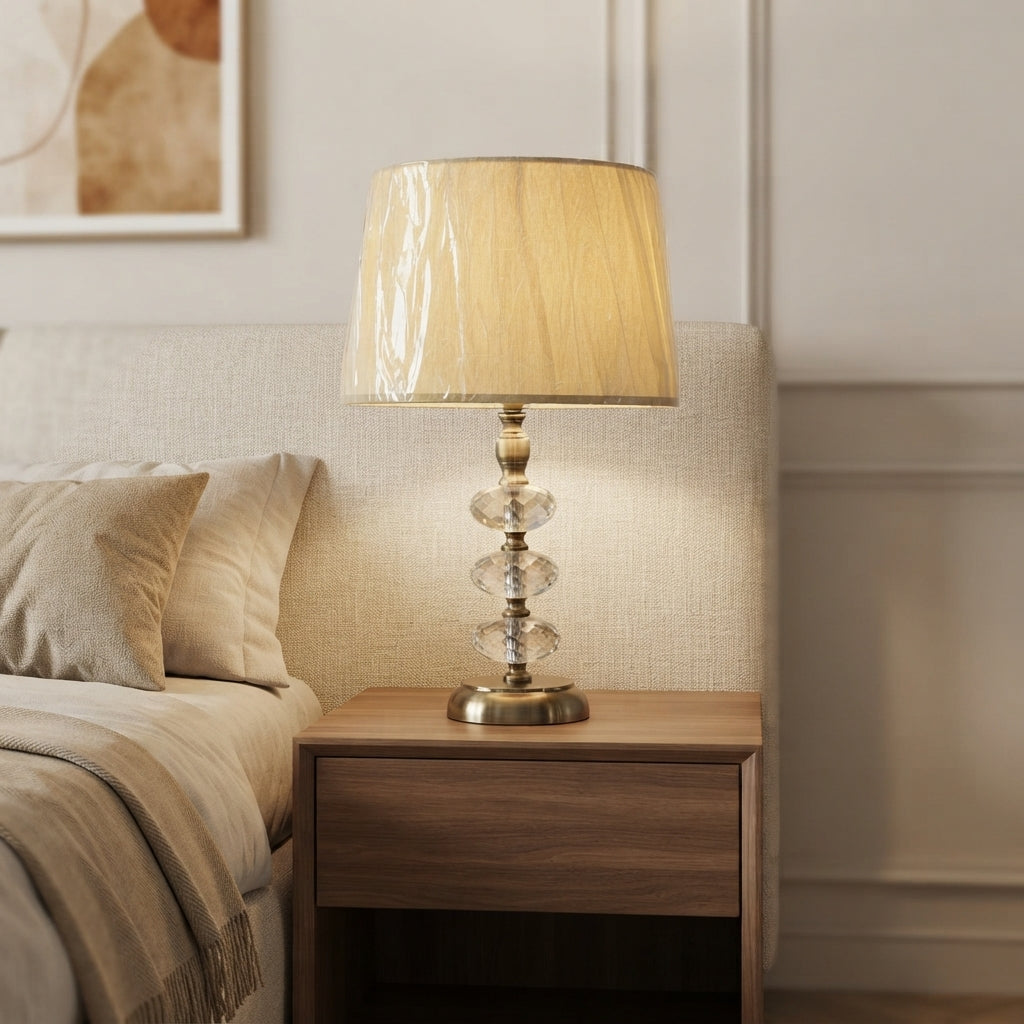3 Crystal Ball Lamp – Pair