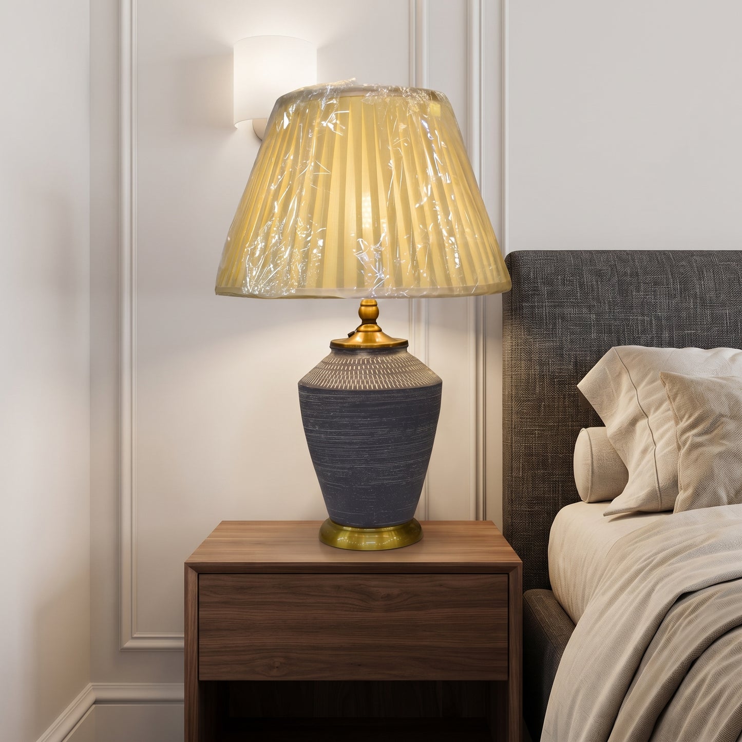Earthstone Glow™ – Terracotta Lamp Pair (24 Inch Height)