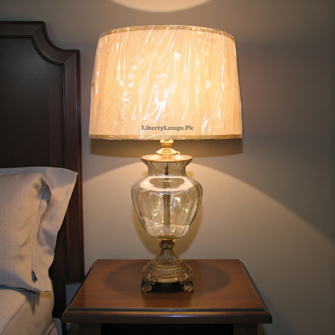 Crystal Glow Glass Table Lamp (Pair)