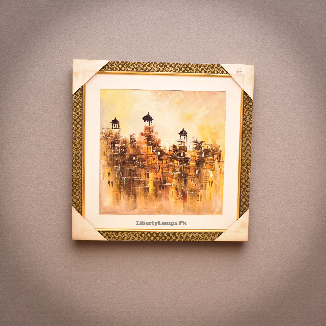Vintage Streets – Old City Handmade Oil Painting (Single)