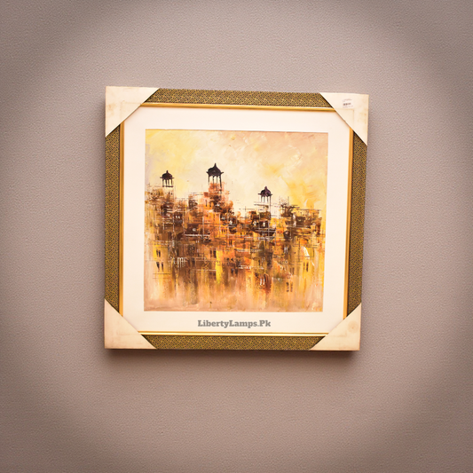 Vintage Streets – Old City Handmade Oil Painting (Single)