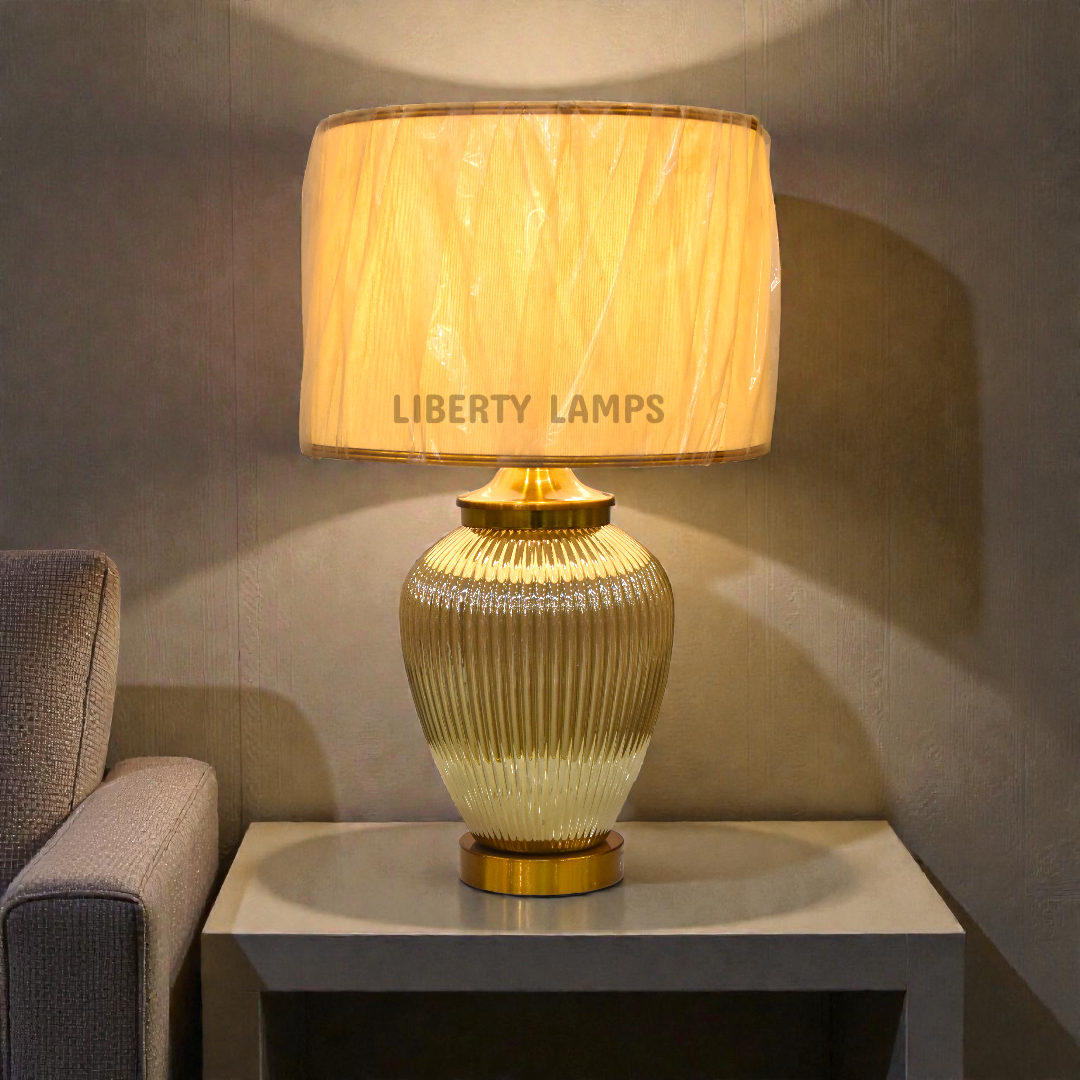 Radiant Irani Glass Glow Table Lamp (Pair)