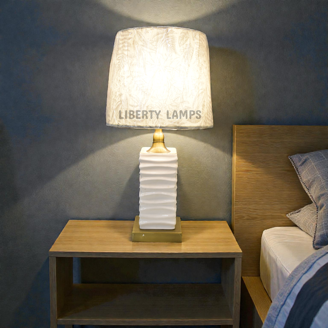 Ivory Grace Porcelain Table Lamp (Pair)