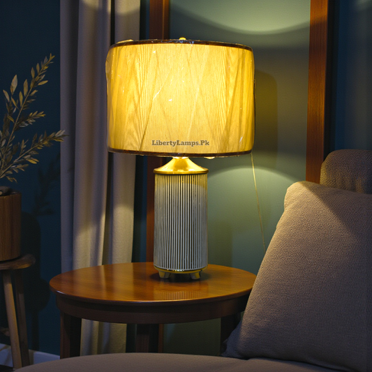 Handcrafted Terracotta Table Lamp – Natural Rustic Warmth